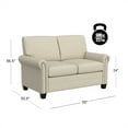 thumbnail image 2 of Hillsdale Furniture Barroway Fabric Upholstered Loveseat Beige, 2 of 14