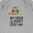 thumbnail image 3 of Inktastic Nana and Poppy Love Me Baby Romper Coveralls, 3 of 4