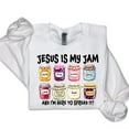 thumbnail image 3 of Jesus Is My Jam Sweatshirt – Funny Christian Sweater, “I’m Here to Spread It” Religious Crewneck, Faith-Based Gift for Men and Women, 3 of 7