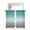 Green, variant on Teal Grey Ombre Morocco Pattern Sheer Kitchen Tier Curtains 45 Inch length,Rod Pocket Half Curtains & Drapes,Modern Moroccan Geometric Chiffon Cafe Bathroom Window Treatments 2 Pcs 27.5"W x 45"L
