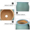 thumbnail image 2 of Gymnture 5pc Ceramic Succulent Planter Pots with Drainage Hole - Blue Vintage Desk Decor, 2 of 11