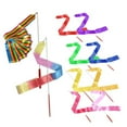 thumbnail image 4 of FELTECHELECTR 10Pcs Gym Ribbon Streamers for Chinese Dance Rhythmic Gymnastics and Marching Band, 4 of 8