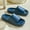 Blue, variant on WIZUTIZ Shower Sandals Women Quick Drying Casual Retro Womens House Shoes Summer Soft EVA Slippers Shower Shoes Knitted BOHO Beach Shower Shoes Indoor Flat Heel Yoga Mat Slippers for Lady