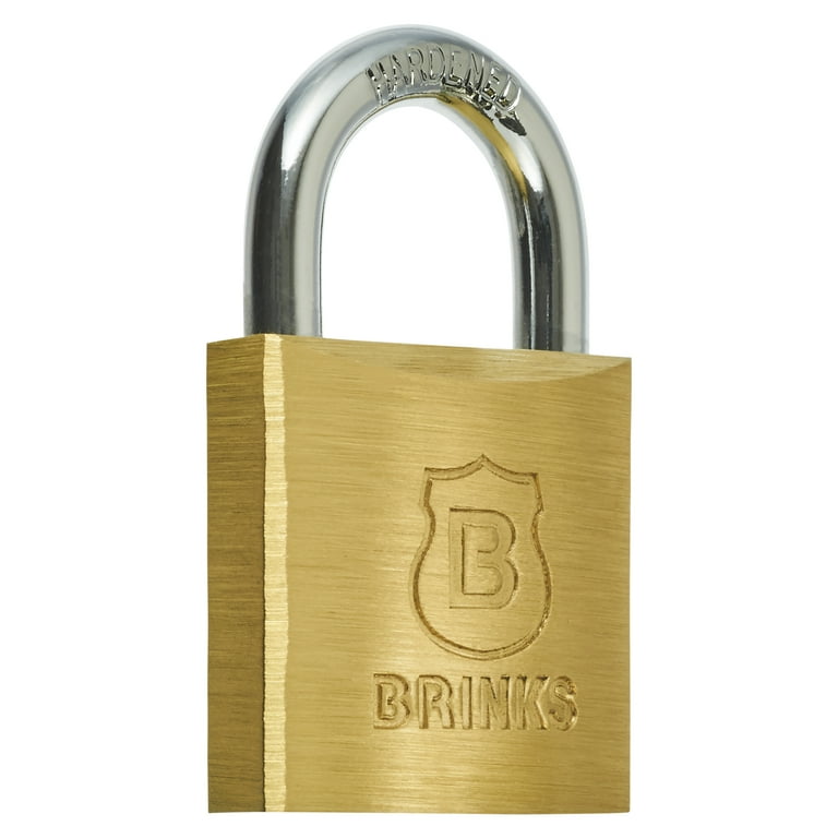 Brinks Solid Brass 30mm Keyed Padlock with 5/8in Shackle