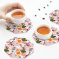 thumbnail image 7 of Pofeuu Cartoon Halloween Print Leather Coasters Set of 6, Round Cups Mugs Mat Pad for Home Kitchen Heat Resistant Drink Coasters,Octagon, 7 of 7