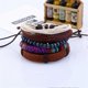thumbnail image 3 of Fashion Retro Woven Leather Hemp Rope 4PCS Bracelet Kit Women Bracelet, 3 of 4
