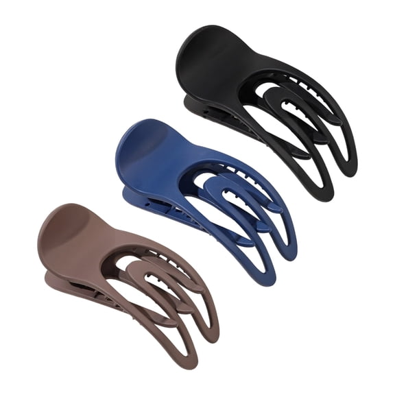 3PCS Matte Hair Claw Clip NonSlip Barrettes Strong Hold for Thin Fine Hair Women Girls Daily Styling Tool