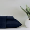 thumbnail image 4 of Lux Decor Collection Twin Sheets Set - 3 Pc Bed Sheets for Twin Size Bed, Microfiber Deep Pocket Bedding Sheets & Pillowcases - Navy Blue, 4 of 6