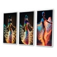 thumbnail image 3 of Designart "Translucent Light Dancing Figure III" Woman Fashion Photography Framed Wall Art Set Of 3 - Multicolor Glam Frame Gallery Set For Office Decor, 3 of 6
