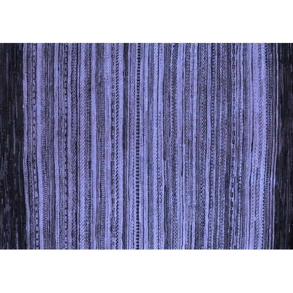 Ahgly Company Indoor Rectangle Abstract Blue Modern Area Rugs, 3' x 5'