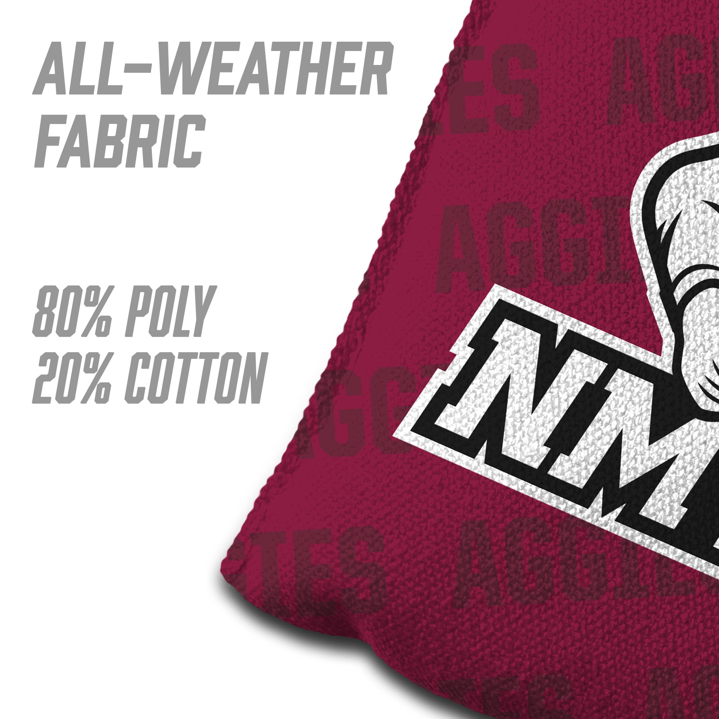 NCAA New Mexico St Cornhole Bags- 4PK- Maroon