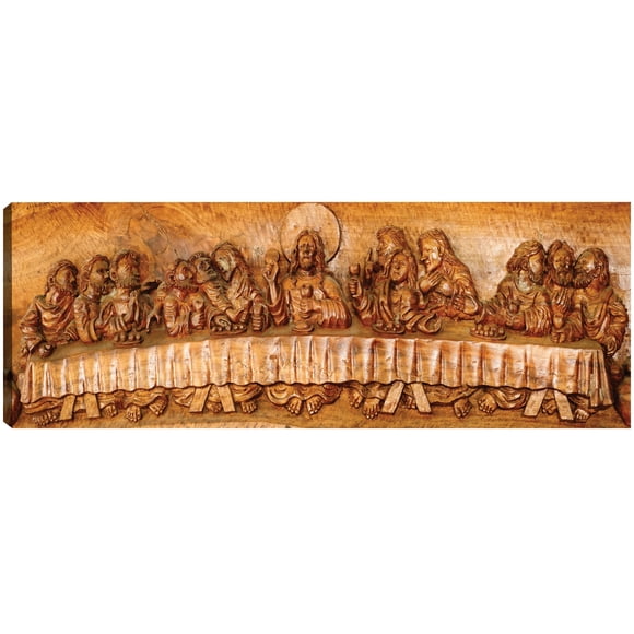 Cuadro Decorativo - Muro de la Última Cena Jr Impresión en canvas, estrechado.