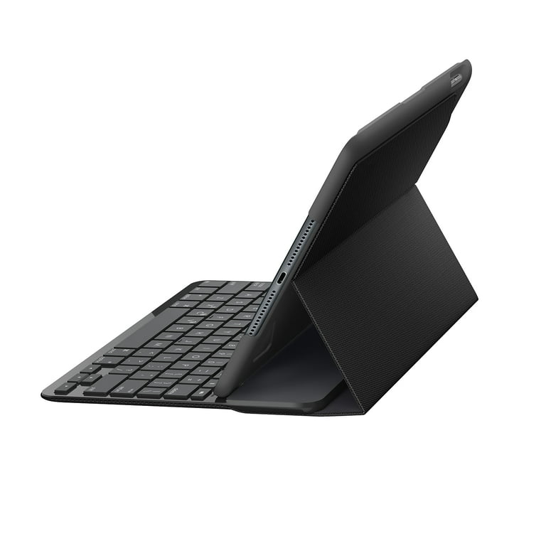 mynte tage Kom op Logitech Slim Folio with Integrated Bluetooth Keyboard for iPad (5th and  6th generation), Black - Walmart.com