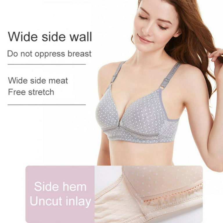 Wireless Maternity Bra Front Open Gather Together Prevent Sagging