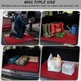 thumbnail image 3 of Garronmavis Red Green Bow Holiday Car Cargo Liner Universal Size 29" x 39" Scratch Resistant Car Interior Gear For Camping Hiking Outdoor Trips, 3 of 7