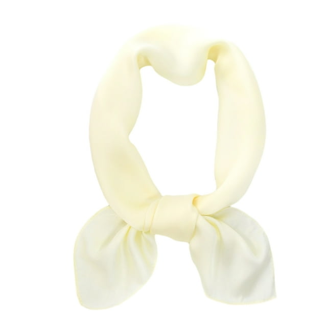 Minnieouse Cómoda bufanda para el pelo para mujer que añade un toque de elegancia a los peinados suaves y suaves. Accesorios de disfraces amarillo claro 70*70CM