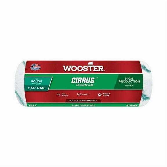 Wooster Genuine 9" Cirrus 3/4" Nap Roller Cover - R195-9