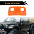 thumbnail image 3 of Unique Bargains 1 Pc Rear Window Switch Panel Trim Cover for Jeep Wrangler JL JLU 18-24 Rear Window Switch Control Panel Cover Trim Decoration ABS Orange, 3 of 6