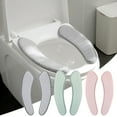 thumbnail image 1 of Xihbxyly Almohadilla Gruesa para Asiento de Inodoro, Suave, Adhesiva, Impermeable, Reutilizable y Lavable, Cómoda para El Baño, Fácil de Limpiar, Práctica para Uso Doméstico (Par de 38 X 11 Cm)., 1 of 6