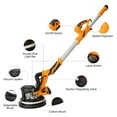 thumbnail image 3 of Preenex Swivel Head Extendable Adjustable Speed 850W Drywall Sander with Integrated Vacuum System, 5-Speed LED High Visibility Wall Grinding Machine and 12 Sanding Disks, 3 of 12