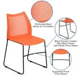 thumbnail image 3 of Flash Furniture Hercules Series Adult Air-Vent Back Stacking Waiting Room Chair, Orange, 3 of 12