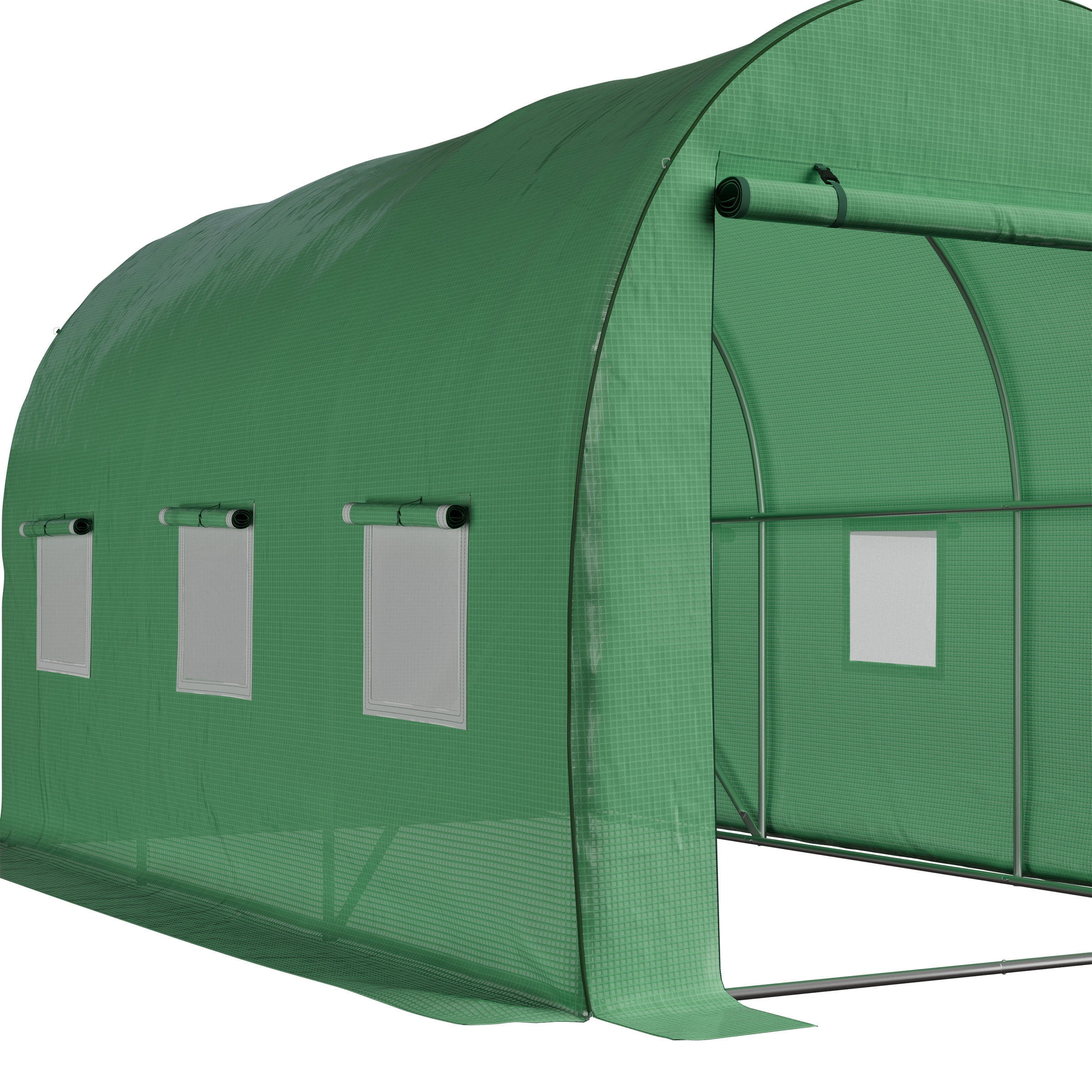 Home-Complete 9.5ft x 6.5ft x 6.2ft Walk In Greenhouse with Windows