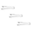 thumbnail image 2 of LQXZWJY 3 PCS Plastic Serving Tongs, Disposable Plastic Tongs, Clear Kitchen Small Serving Utensils for Serving for Party Food Buffet Appetizer Salad Catering Ice, 6.3 Inches, 2 of 9