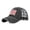 G001- Black, variant on Fourth of July Commemorative Caps, Unisex Casual Headwear, Black Mesh Fabric, Fabric Cotton Fabric, Frayed Distressed Brim, American Flag Embroidery, Adjustable, Navy Blue, 1 Pc