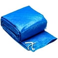 thumbnail image 1 of facefd Swimming Pool Cover Rectangle Ground Pool PVC Waterproof Dust-proof Rain Cloth blue Rectangle 260*170cm, 1 of 6