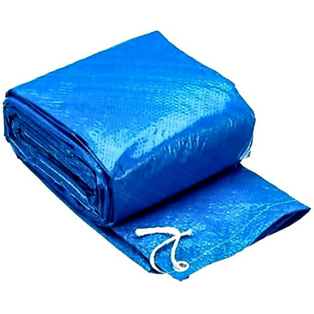 facefd Swimming Pool Cover Rectangle Ground Pool PVC Waterproof Dust-proof Rain Cloth blue Rectangle 260*170cm