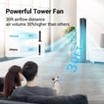 thumbnail image 7 of 40 inches Tower Fan,Ultra Quiet Fans for Home,6 Hyper Speeds and 3 Modes, 15H Timer,with Remote, LED Display, 7 of 7
