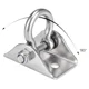 thumbnail image 4 of Gancho de techo giratorio de 360° de acero inoxidable con mosquetón giratorio para silla colgante, bolsa de arena para silla de hamaca de yoga de madera, gancho de pared, gimnasio, 4 of 5