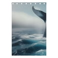thumbnail image 4 of Whale Tail Sea Black Out Curtains 72 Inch Length Curtains for Sliding Glass Doors Bedroom Living Room 2 Pack, 4 of 6