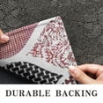thumbnail image 6 of Red and Black Ethnic Geometric Pattern Door Rugs,Washable Non Slip Door Mats Indoor,Decorative Door Mats,Entry Mat Indoor for Entrance,Bedroom,Kitchen,Bathroom,16"x47", 6 of 6