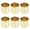 Golden, variant on Troglfold candle holder Metal Tealight Holder Cups Set of 6 Golden,0.91"X0.91"X0.91"