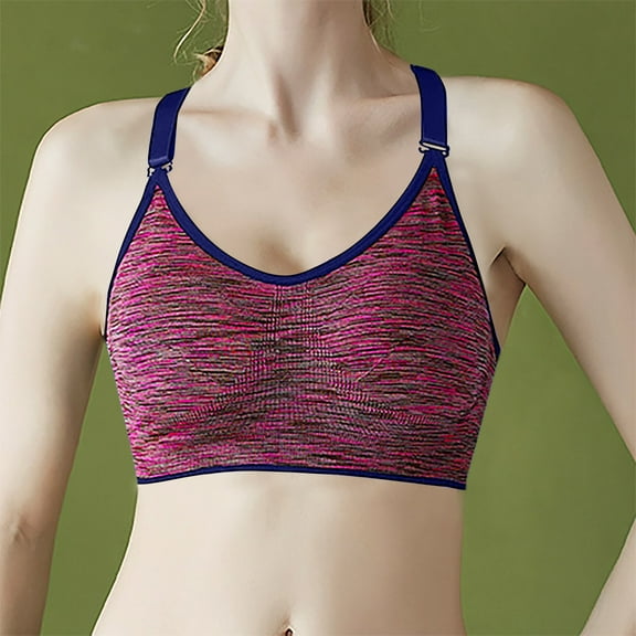 Womens Bras Women's Camouflage Fashion Sports Bra Beautiful Back No Steel Ring Bra Fitness Yoga Sports Bras Plus Size Bras for Women