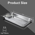 thumbnail image 2 of 2 Pack Hotel Pans, 2.5" Deep, Anti-Jamming, Commercial Stainless Steel Steam Table & Catering Food Pans, 2 of 6