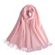 thumbnail image 1 of Bufanda De Tartán De Invierno - Bufandas Largas Para Mujer Lana Cálida Estilo Británico Estola De Mantón Con Borla Giratoria Para Mujeres Damas,Pink, 1 of 3