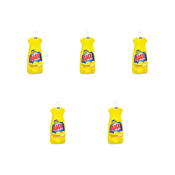 Ajax Ultra Lemon Dishwashing Liquid( 5 X 28 fl oz) – 5 Pack