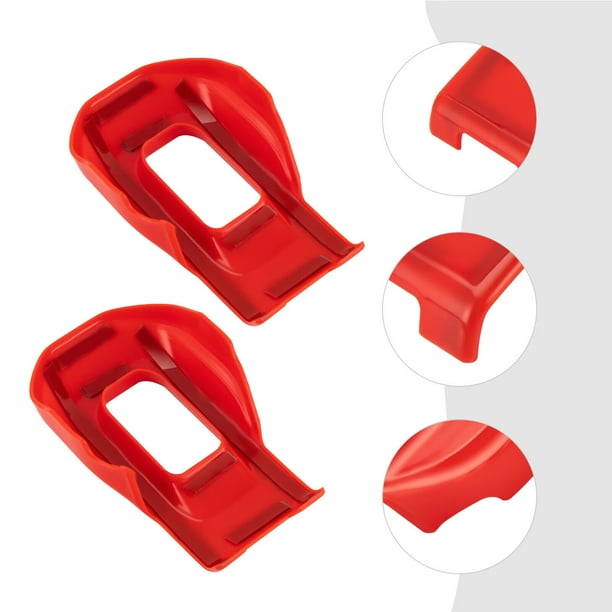 SHZICMY Front Hood Lock Latch Buckle Cover Trim Decor ABS for Jeep Wrangler JL JT 2018+ Red
