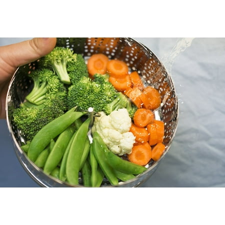 Canvas Print Vegetables Steamed Beans Green Steam Broccoli Stretched Canvas 10 x (Best Way To Steam Broccoli)