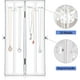 thumbnail image 5 of Spinning Tubular Acrylic Jewelry Storage Holder, Rotating Organizer - 24 Hooks for Dressing - Holds Necklaces, Bracelets Clear, 5 of 5