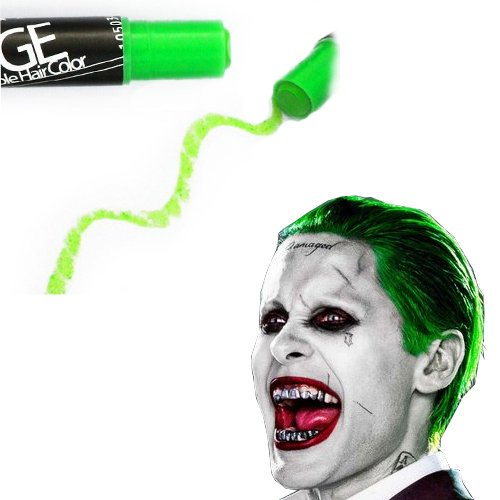 Neon Green Hair Chalk - Edge Blendable Hair Color