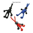 thumbnail image 4 of Enqiretly Universal Collectible Pendant With Soft Touch Keychain Braided Rope Biker Pendant black 1Set, 4 of 6