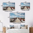 thumbnail image 4 of Designart "Perspective Black Beach Pier II" Nautical & Beach Metal Wall Décor Set, 4 of 5