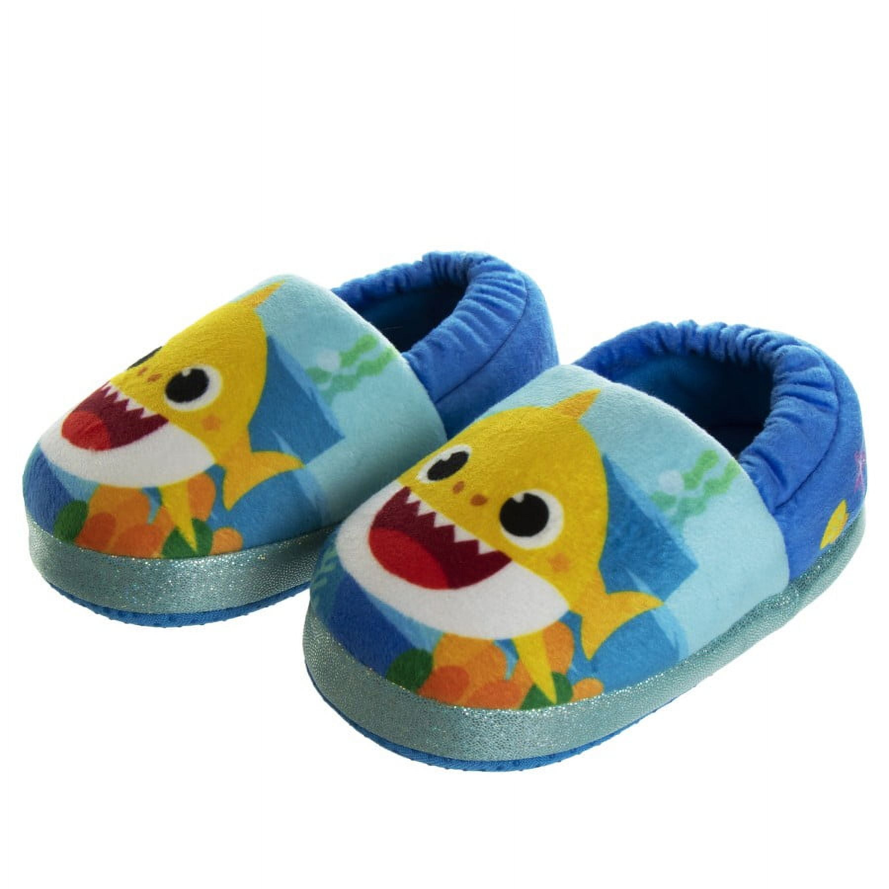 Baby Shark " The Nicest Shark" Toddler Boys' Casual Slippers - Blue, 11-12