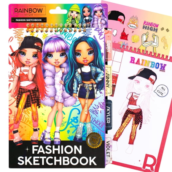 Cuaderno de bocetos de moda Horizon Group USA Rainbow High Kids