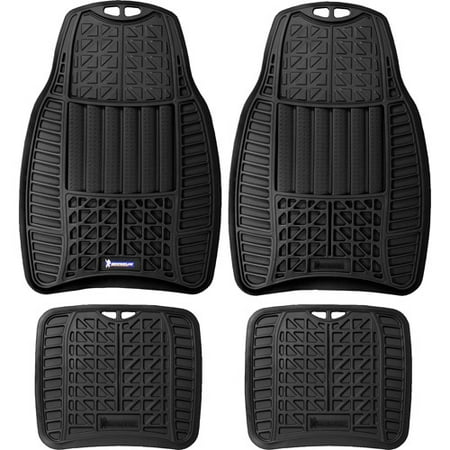 Michelin 4pc Rubber Mats Black Walmart Com