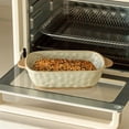 thumbnail image 4 of Double Ear Ceramic Rectangular Baking Dish Deepening Vintage Baking Bowl Home Microwave Oven Use Plate, 4 of 6