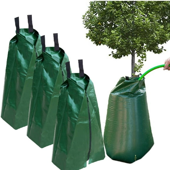 4 Pack 20 Gallon Tree Watering Bag, Supbessel Slow Release Watering Bag for Trees, Portable Tree Drip Irrigation Bag, Water Saving Irrigation Water System